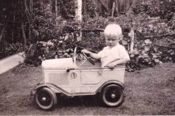 Ken in his first car