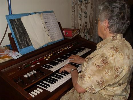 Dad enjoyed listening to Mum playing the organ
