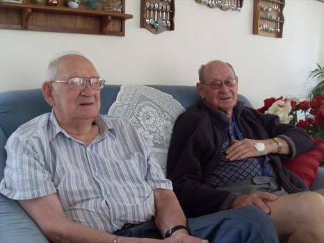 Dad and his eldest brother 'Oom Ben', Sept 09 when we found out about the tumour