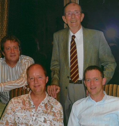 Jim with James, Andy and Nick – September 2009