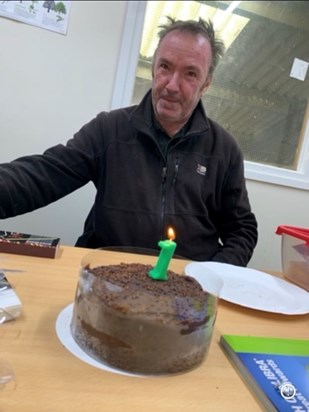 John celebrating his one years service ( second spell ) @ cricket st Thomas golf club. September 2022. Well miss you John. 