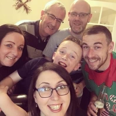 Festive family selfie 