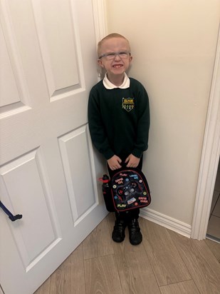 Louis first day in year 3 today… you would have been so proud of him ❤️