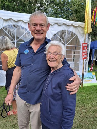 Mam and Martin Clunes