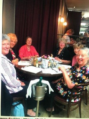 Surprise 70th birthday lunch with the girls