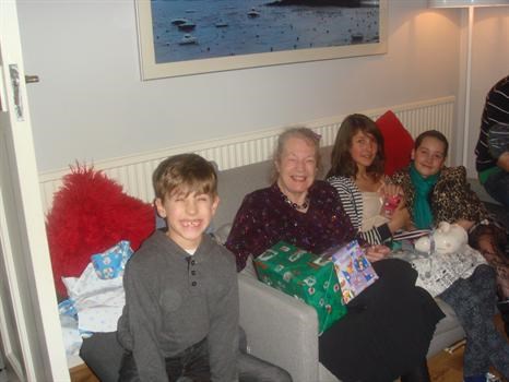 Mum with grandson Alfie & granddaughters Amelia & Amy, 2009