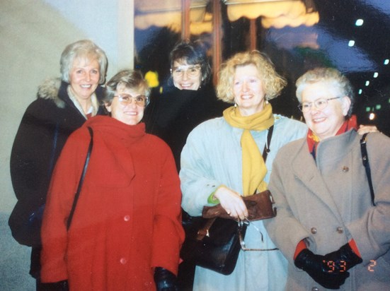 Reunion with Swedish school friends in London 1990s