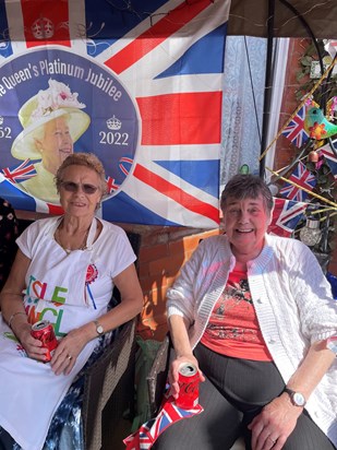 Platinum Jubilee mum and Auntie Margaret 