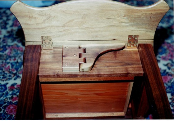 Side table for Griff and Mary Bratt - made from family's apple tree