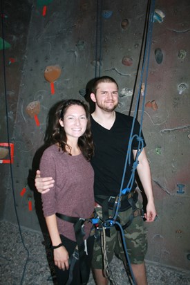 Rock Climbing with big bro Eric