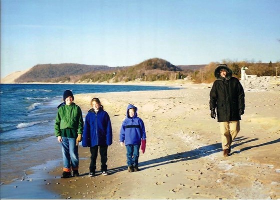 Lake Michigan with Grandma Ruth