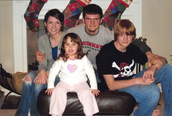 Amanda, Eric, Brad & cousin Sophia