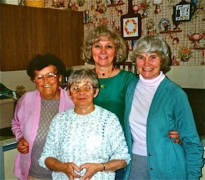 Joan with her sisters