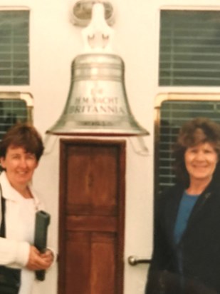 Dorothy & her friend Judith tour the Royal Yatch