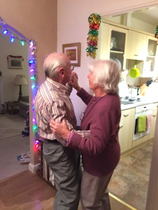 Dad and Mary doing what they loved most - Dancing!