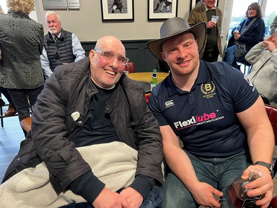 Mark and James at Bournville rugby