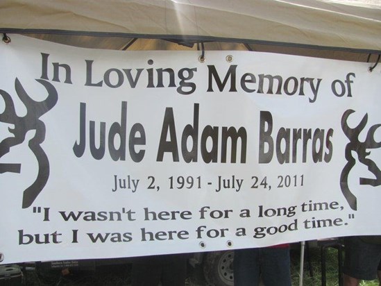 Jude's memorial at Mudslide