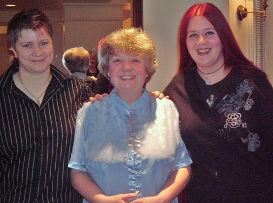 barbara with her niece mandi (right) and her partner zoe