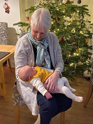Meeting her Grand-Niece Imogen Jan 2020
