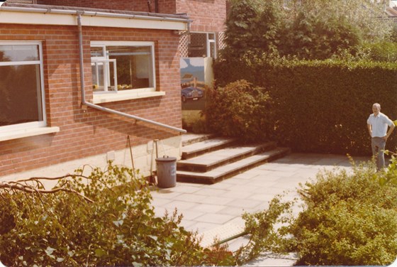 Beechill Park East. The back garden 1980