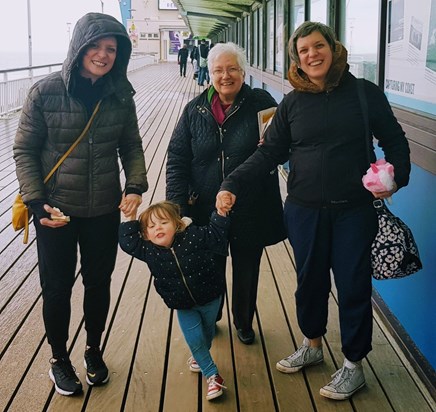 Hannah, Jane, Granny and Molly, Bournemouth Pier