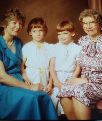 Mary, Jane, Hannah and Nanny Heather