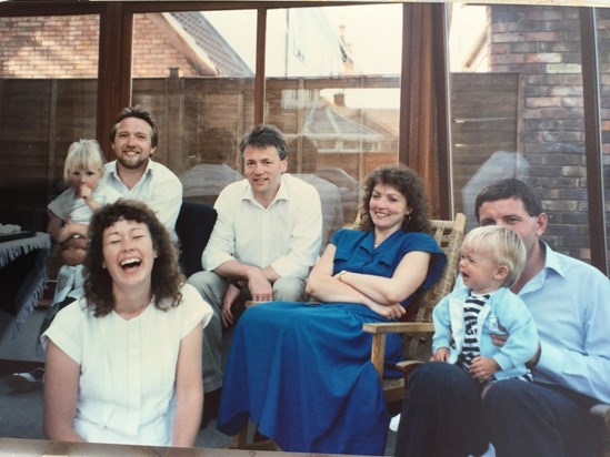 Dave and Debbie with friends in Colchester