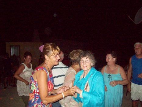Mum & me dancing at Phil's birthday party, how mum loved to dance summer 09