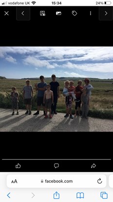 From our gorgeous walk at Cuckmere Haven with a veritable tribe of children x