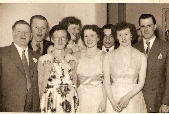 Dads mum and dad sisters Alice, Marion, Jean and brother in laws