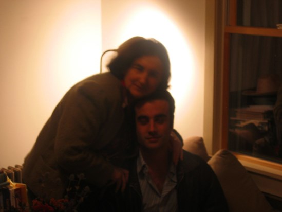 Mama and Sebastian, Thanksgiving, Windsor, MA 2004