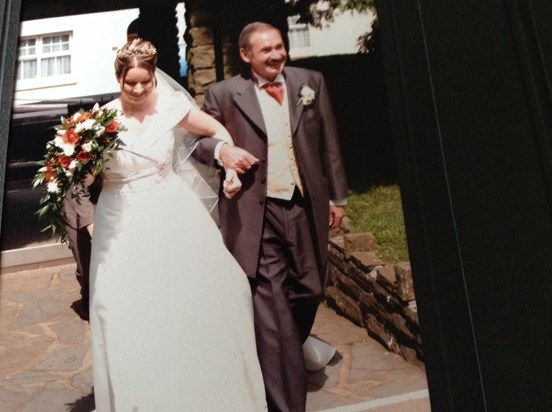 Dad, 11 years ago today you walked me down the aisle and I know how proud you felt. I love you xxxxx