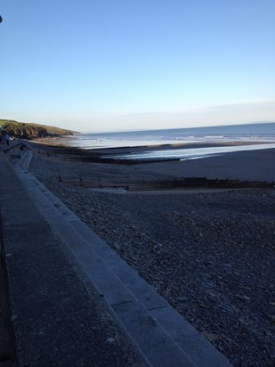 Just for you dad....Amroth beach. Love and miss you so much, Tina xxxxxxxx