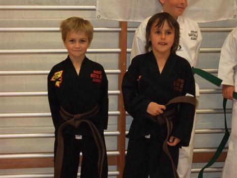 Jack with friend Ben at Martial Arts
