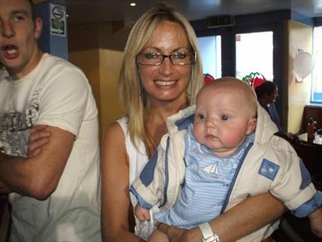 Baby Christopher with his devoted mummy Deanna, who will forever love him x