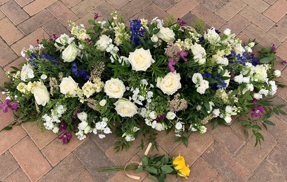 Floral tribute for Stephen Godden
