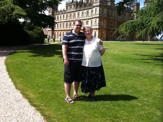 Grandma with her Downton butler!