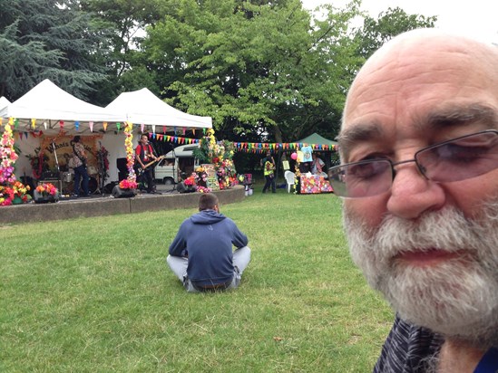 Paul at Leytostone music in the park gig