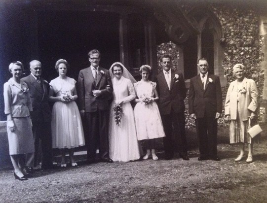 Hazel and Reg's Wedding, June 1958