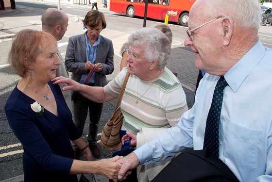 Hazel and Reg meet Linda 