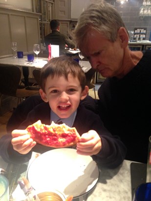 To quote dad, playing 'silly buggers' at Pizza express 2016
