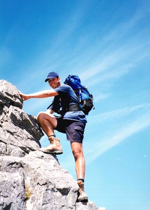 Aonach Eagach ridge, walking holiday August 1999