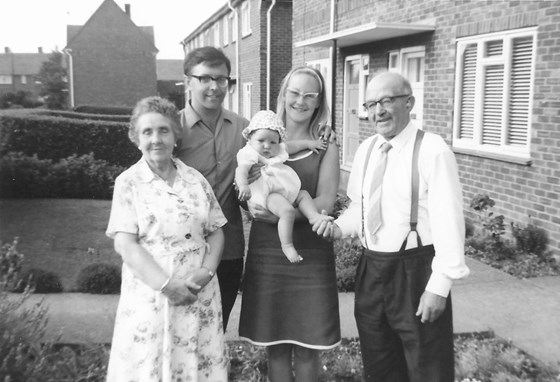 Peter, Pat & Marcus with Peter's mum & step-dad