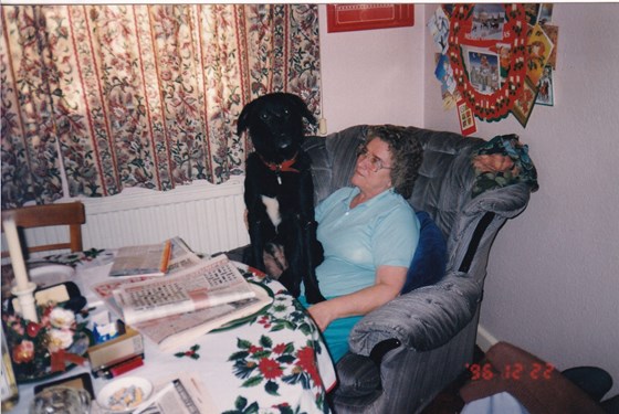 Mum with a little lapdog