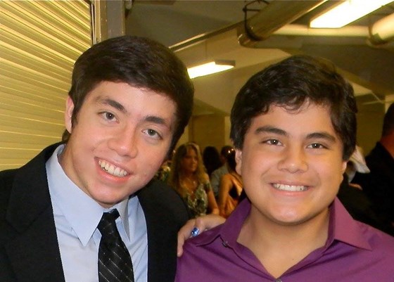 Jr and Jack at Becca's graduation 2010