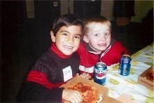 Jack and Andrew when they were 4 years old