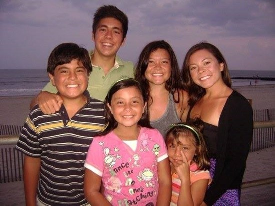 My favorite sunset photo of the kids at the Jersey Shore 2008