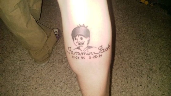 Seth's tattoo of Jack, he is the artist of this tattoo