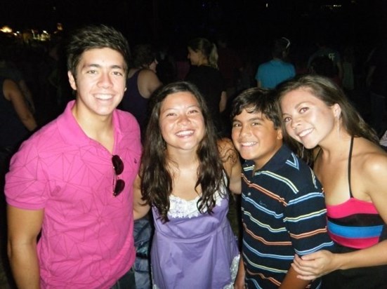 Jack at 14 sort of starting to hang out with the older sibs, they went to a No Doubt concert