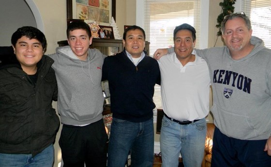 The men, Jack, Jr, Uncle Allen, Uncle Mando and his dad